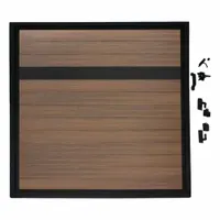 EUROFENCE Adjustable Fence Gate: 4 ft Overall Wd, 6 ft Overall Ht, Light Brown, Aluminum (MPN EF 63401)
