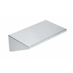 This removable end shelf is constructed of stainless steel, offering a durable and easy-to-clean surface. With an overall width of 14 inches and depth of 23 inches, it is suited for extending work or storage areas in commercial kitchens and food-service environments.