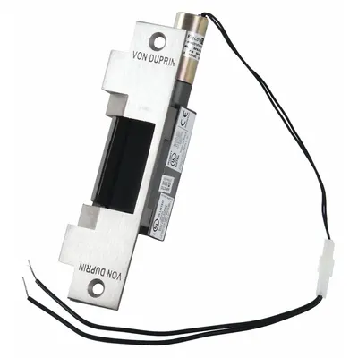 VON DUPRIN 6212 24V US32D CON Combination Cylindrical & Mortise Electric Strike - Combination Cylindrical & Mortise Electric Strikes
