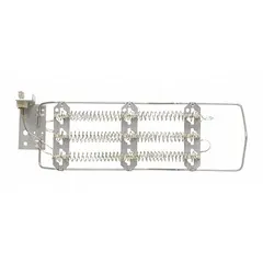This genuine OEM dryer heating element is designed for use in Electrolux washing machines and dryers. It provides the necessary heat for drying cycles, restoring proper performance in compatible appliances. The element is a direct replacement part, ensuring correct fit and function.
