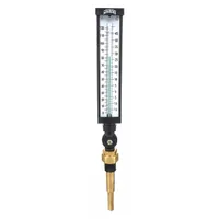 WINTERS Industrial Glass Thermometer: 0°F to 120°F /-15°C to 50°C, +/-1% Accuracy, 6 in Stem Lg (MPN TIM102-6LF.)