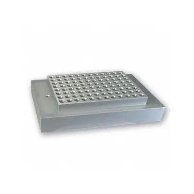 BENCHMARK SCIENTIFIC Plate Block: Aluminum, 3 in Overall Wd, 3 3/4 in Overall Lg - Dry Bath Blocks