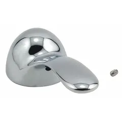 Lever handle for Powers e420 series faucets, constructed of zinc with a chrome finish. Controls hot and cold water temperature. Includes mounting screw for installation.