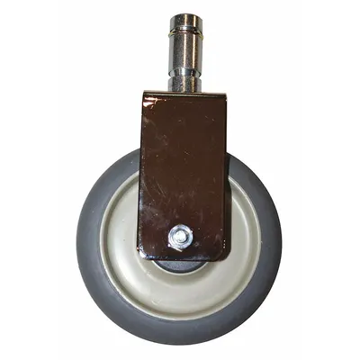 METRO Replacement Caster: For 5MPRX-24, Unfinished, Silver/Gray - Replacement Casters for Shelf & Utility Carts
