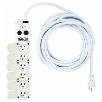 TRIPP LITE Outlet Strip: 6 Outlets, 25 ft Cord Lg, 20 A Current, UL 1363A, White, 5-20P, 2 1/2 in Wd (MPN PS625HG20AOEM)