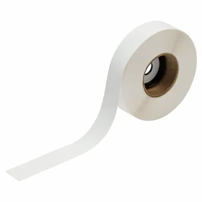 BRADY Continuous Label Stock: 1 in x 50 ft, Polyester, White (Matte) - Brady Thermal Transfer Continuous Label Rolls
