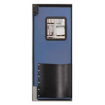 CHASE Swinging Door: Polyethylene, 1 Doors, Blue, 2 1/2 ft Door Wd, 7 ft Door Ht - Insulated Swinging Doors