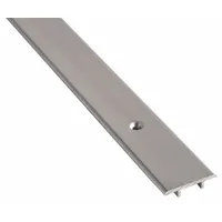 This 6 ft aluminum saddle threshold provides a smooth transition between a door opening and the floor. It is used to seal gaps against drafts and debris in commercial or industrial doorways. The aluminum construction offers corrosion resistance for interior or sheltered exterior applications