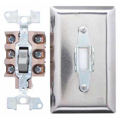 SQUARE D Manual Motor Switch: 3 Poles, 30 A, 1 NEMA Rating - Enclosed Manual Motor Switches
