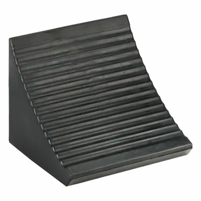 AME Wheel Chock: Rubber, 86 in Max Compatible Wheel Dia, 120,000 lb Vehicle Wt - Max - Secure-Grip Rubber Wheel Chocks