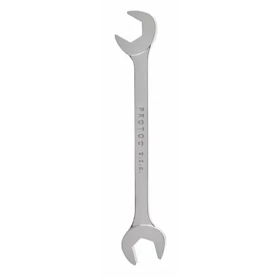 PROTO Open End Wrench: Alloy Steel, Chrome, 12 mm Head Size, 5 1/4 in Overall Lg - Metric, Double End, Open End Wrenches
