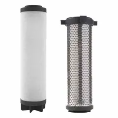 The Parker K330AA is a replacement coalescing filter element for compressed air and gas systems. It uses borosilicate glass nanofibre media to remove liquid aerosols and particulates down to 0.01 micron, protecting downstream equipment in industrial fluid applications.