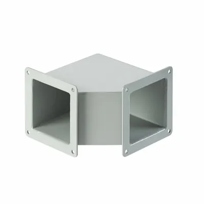 HOFFMAN Wireway 90 Degree Elbow: 8 in Wd, 8 in Ht, 11 in, Non-Removable Cover - 90 Degree Elbows for Dust-Tight Wireways