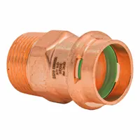 QUICKFITTING SUREPRESS Press Copper MNPT Adapter: 3/4 in CTS x 3/4 in Pipe size, Press-fit x MNPT (MPN SPWM22R)
