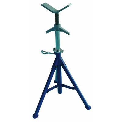 WESTWARD V-Head Pipe Stand: V Head, 2,500 lb Max Load Capacity, Adj Leg - V-Head Pipe Stands
