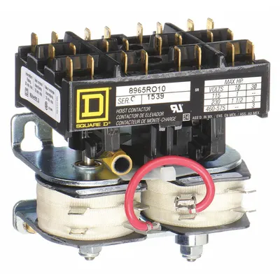 SQUARE D Hoist Contactor: 3 Poles, 24V AC, Reversing - Reversing Definite Purpose Contactors