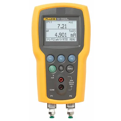 FLUKE Handheld Pressure Calibrator: FLUKE-721-3605, HART, Included, Carrying Case/Test Leads - Handheld Pressure Calibrators for Gas Custody Transfer