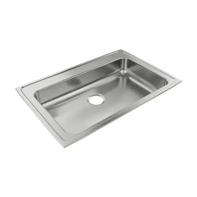 JUST MANUFACTURING One-Bowl Counter-Mounted Kitchen & Bar Sink - One-Bowl Counter-Mounted Kitchen & Bar Sinks without Faucets
