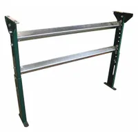 ASHLAND CONVEYOR Conveyor Support Stand: For 10 in Between Frame Wd, 43 in Min. Ht, 55 in Max. Ht (MPN H15M49B10)