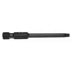 Power Torx bit with T15 size and Torx head, made from S2 steel with a hex shank. Designed for driving Torx-head fasteners in assembly, maintenance, and repair tasks. Imperial measurement system. Sold as a 5-pack.