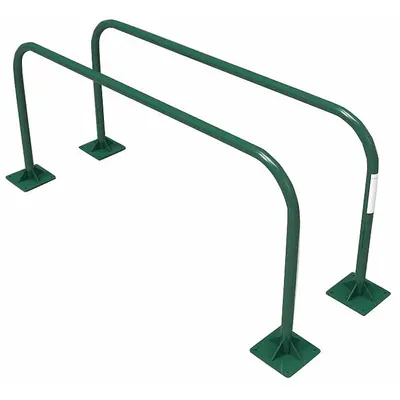 TRIACTIVE USA Parallel Bars: 42 in Overall Ht, 101 in Overall Lg, 34 in Overall Wd, Green (MPN PBAR) - Outdoor Fitness Stations
