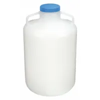 APPROVED VENDOR Carboy: 19.98 L Capacity - mL, Autoclavable, Screw On Cap, White, 100 mm Body Dia