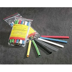 3M Heat Shrink Tubing: 0.38 in I.D. Before Shrinking, 0.14 in I.D. After Shrinking, 4 ft Lg, 125 PK (MPN MW-3/8-48"-RED-125 PCS). Key specifications — Color: Red; Brand: 3M.