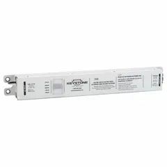 This selectable output current LED driver operates on 120 to 277V AC input and delivers 20 to 42V DC output at 850 mA, with a maximum power output of 35 W. It features 0-10V dimming for adjustable light levels. Typical applications include powering LED lighting fixtures such as troffers, linear strips, and downlights in commercial and industrial settings.