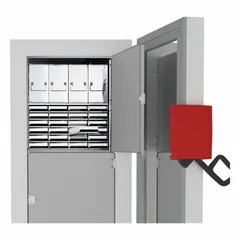 This stainless steel rack is designed to hold boxes inside a UF V350 refrigerator or freezer chamber. It organizes samples for stable, uniform temperature exposure in laboratory and industrial environments. Overall dimensions: 22 1/8 in length, 5 1/2 in width.