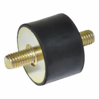 JW WINCO Vibration-Isolating Mount: Cylindrical, Natural Rubber, Male x Male Style (MPN 351.1-32-19-5/16-55)