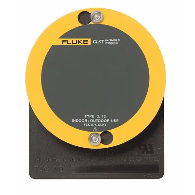 FLUKE 3" Round Infrared Window: Viewing Panes, 2,552°F Optic Max Temp