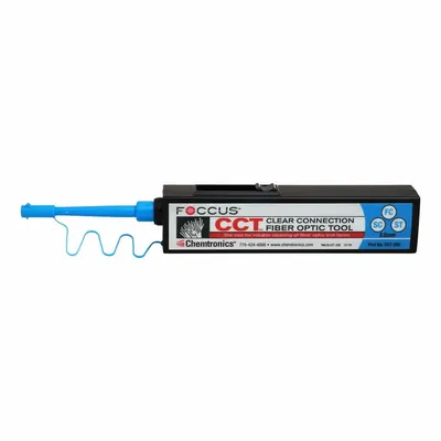 CHEMTRONICS Fiber Connector Cleaner: One-Push, 800 Cleaning Cycles, FC/SC/ST, Fixed Tip - Fiber Optic Connector Cleaners