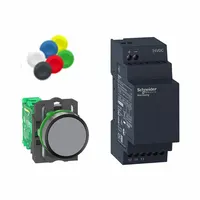 SCHNEIDER ELECTRIC Wireless Push Button Kit: 22 mm Panel Mounting Size, XB5R (MPN XB5RFB01)