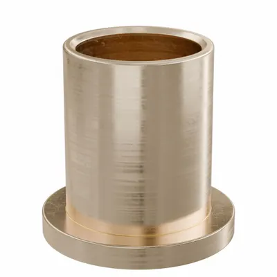 OILITE Flanged Sleeve Bearing: Bronze, SAE 841, 5/8 in Bore, 3/4 in OD, 1 in Lg - Lubricated General Purpose Metallic Flanged Sleeve Bearings