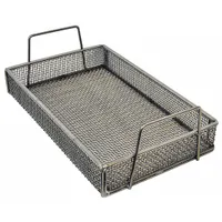 MARLIN STEEL WIRE PRODUCTS Parts Washer Basket: Rectangular, Stainless Steel, Silver, 3 in Basket Ht (MPN 02035001-38)