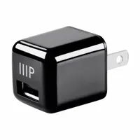 MONOPRICE Wall Charger: 110V AC, 1 Output Connectors, Black, 2.4 A Max. Output Current, USB (MPN 15984)