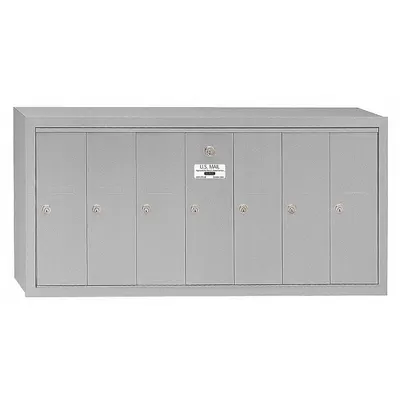 SALSBURY INDUSTRIES Mailbox: 4B+, 7 Doors, Vertical, 19 in H x 40 3/4 in W x 7 1/2 in D, Surface Mounting - Multi-Unit Mailboxes