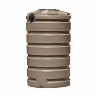 BUSHMAN Rain Barrel: Mocha, 60 in Overall Ht, Fitting/Strainer Basket, 205 gal Capacity, Rain Barrel (MPN 45421-DS)
