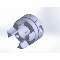 RULAND MANUFACTURING Jaw Coupling Hub: JC44 Coupling Size, 2 3/4 in Outside Dia, Inch, Aluminum (MPN JC44-20-A)