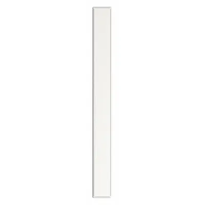 ASI GLOBAL PARTITIONS Partition Column: Steel, Smooth Semi Gloss, White, 70 in Ht, 7 in Wd - Pilasters for Bathroom Partitions