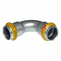 APOLLO Crimp Elbow Fitting: 1/2 in Pipe x 1/2 in Pipe Size, Press-fit x Press-fit, HNBR, SmartPress (MPN 123456842)