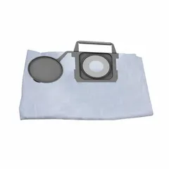 This DAYTON vacuum bag is a 1-ply cloth bag designed for dry pickup only. It is compatible with Dayton brand shop vacuums and is intended for general collection of dry debris in workshops, maintenance areas, and light manufacturing environments.