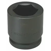 WRIGHT Impact Socket: 1 1/2 in Drive Size, Metric, 105 mm Socket Size, 6-Point, Std, Black Oxide (MPN 848-105MM)