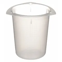 Tri-Pour Beaker: Low Form, Polypropylene, Translucent, 1,000 mL, Printed Graduations