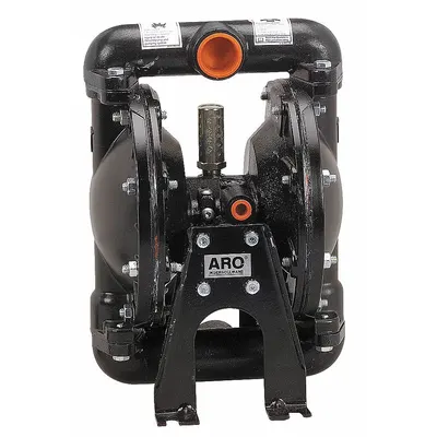 ARO Double Diaphragm Pump: 316 Stainless Steel Body, 1 in, NPT Connection, 35 gpm - Stainless Steel Housing AODD Pumps