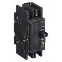 SQUARE D Miniature Circuit Breaker: 25 A, 120/240V AC, Single Phase, 10kA at 120/240V AC, 2 Poles (MPN QOU225)