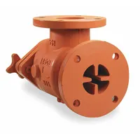 SSI Strainer: 4 in, 4 in Outlet Connection Size, FF Flange, 12 7/8 in Lg, Cast Iron, 0.0331 in (MPN 0400-125SFIM-42)