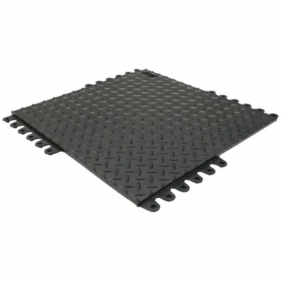 NOTRAX Interlocking Antifatigue Mat Tile: Interlocking Antifatigue Mat Tile, 18 in x 18 in - NoTrax De-Flex Interlocking Mat System