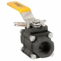 SHARPE Manual Two-Way Ball Valve: 1 in, Carbon Steel, Straight, FNPT x FNPT, Std Port Ball Port (MPN 4352100280)