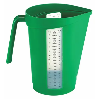 VIKAN Measuring Cup: Dry/Liquid, 67.6 fl oz Capacity, Polypropylene, Green - Plastic Measuring Cups